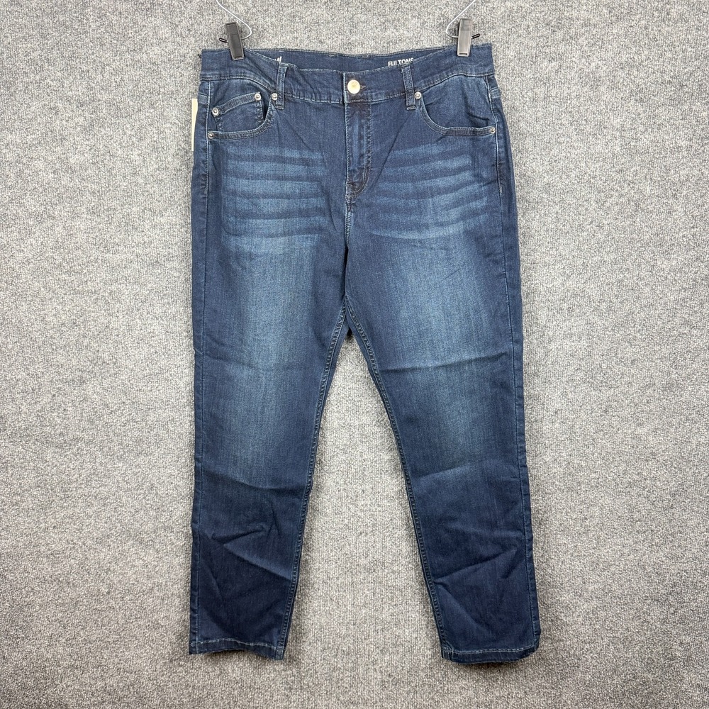 Mugsy Jeans Mens 36x30 Blue Fultons Stretch Straight Leg Denim Jeans NWT - Picture 2 of 12